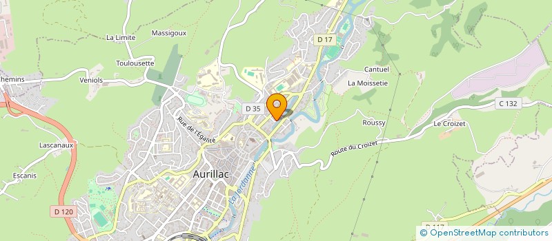 localisation de l'entreprise SCI DU 15 RUE MARCELLIN BOULE à AURILLAC