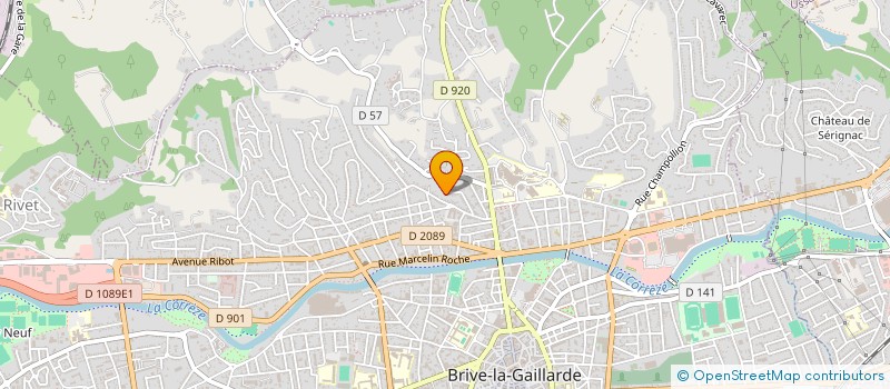 localisation de l'entreprise SCI DU 15 RUE PAUL CEZANNE  BRIVE-LA-GAILLARDE