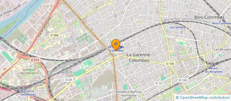 localisation de l'entreprise SCI DU 15 RUE ROUSSEL à LA GARENNE-COLOMBES
