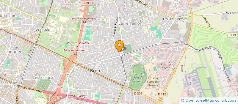 localisation de l'entreprise SCI DU 150 RUE DE LA PAGERE  BRON