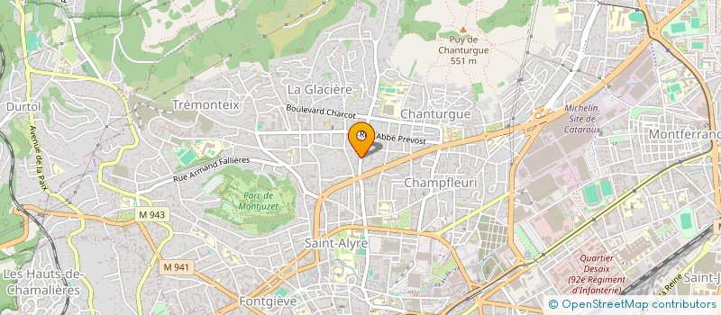 localisation de l'entreprise SCI DU 151 RUE DE BLANZAT  CLERMONT-FERRAND