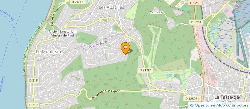 localisation de l'entreprise SCI DU 152 COURS LAMARQUE à LA TESTE-DE-BUCH