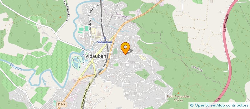 localisation de l'entreprise SCI DU 155 RUE DE SOLFERINO  VIDAUBAN