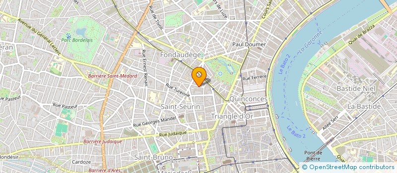 localisation de l'entreprise SCI DU 157 RUE FONDAUDEGE  BORDEAUX