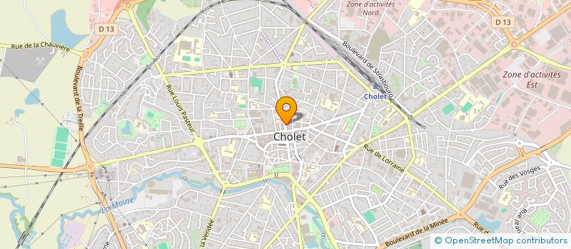 localisation de l'entreprise SCI DU 159 & 20 à CHOLET
