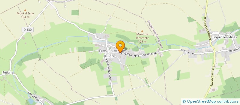 localisation de l'entreprise SCI DU 159 RTE DE NEUVILLE  ERNY-SAINT-JULIEN