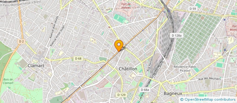 localisation de l'entreprise SCI DU 16 A 34 AVENUE DE VERDUN à CHATILLON