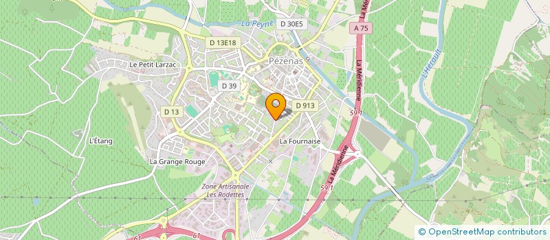 localisation de l'entreprise SCI DU 16 AV FRANCOIS CUREE  PEZENAS