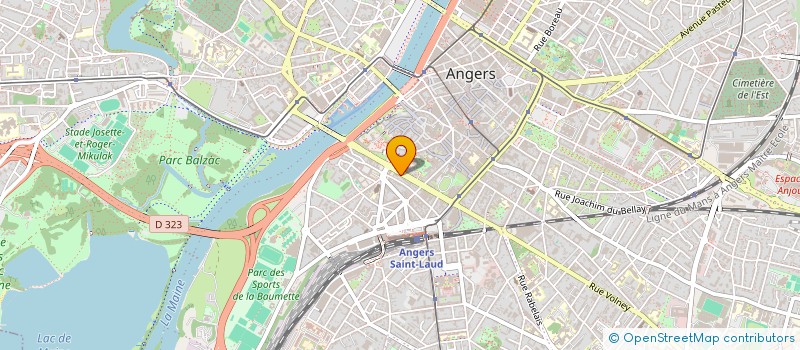 localisation de l'entreprise SCI DU 16 ET 18 BD DU ROI RENE à ANGERS