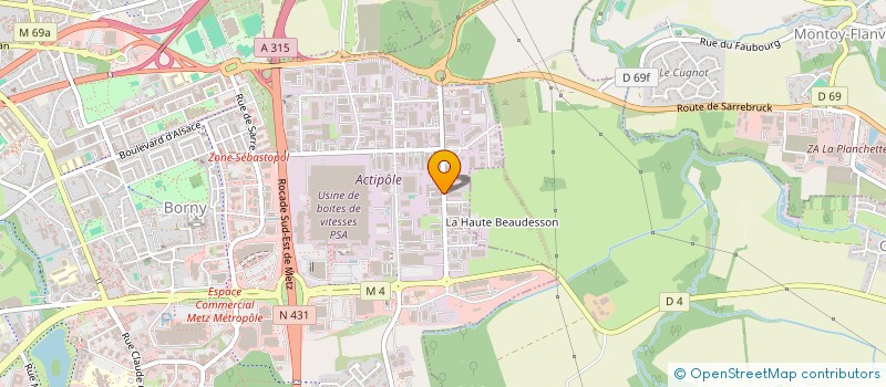 localisation de l'entreprise SCI DU 16 R DES DRAPIERS  METZ