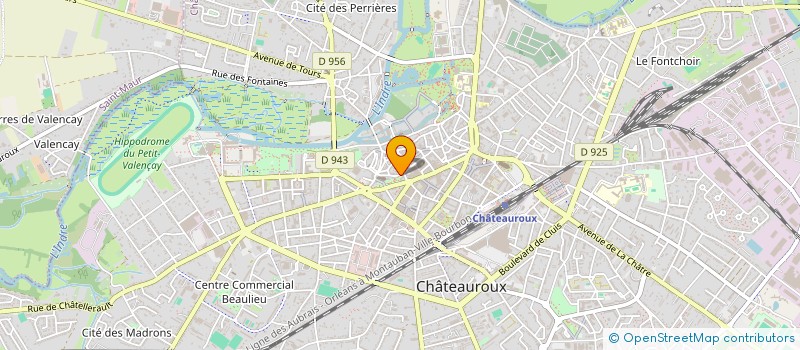 localisation de l'entreprise SCI DU 16 RUE AMIRAL RIBOURT à CHATEAUROUX