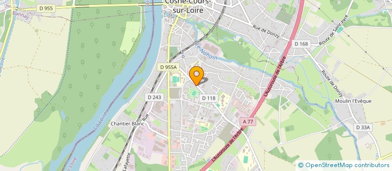 localisation de l'entreprise SCI DU 16 RUE COLONEL RABIER à COSNE-COURS-SUR-LOIRE