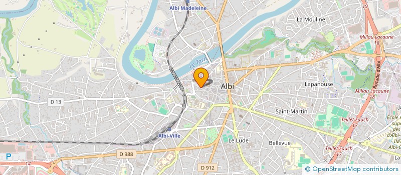 localisation de l'entreprise SCI DU 16 RUE CROIX BLANCHE à ALBI