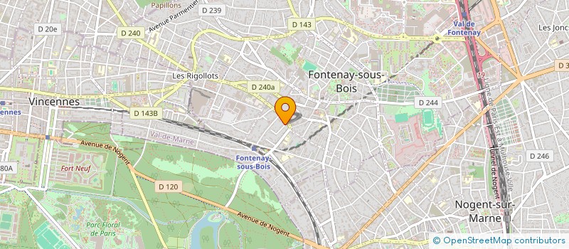 localisation de l'entreprise SCI DU 16 RUE DE LA CHEVALERIE  FONTENAY-SOUS-BOIS