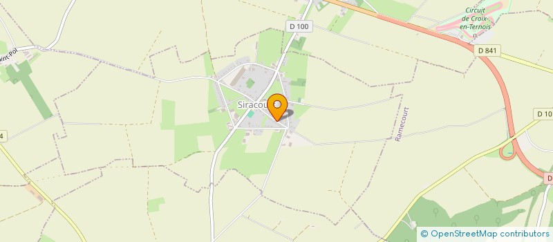 localisation de l'entreprise SCI DU 16 RUE DE RAMECOURT  SIRACOURT