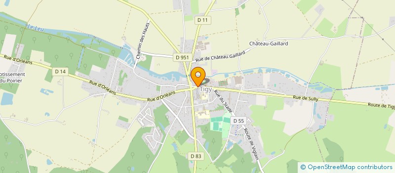localisation de l'entreprise SCI DU 16 RUE DE SULLY  TIGY