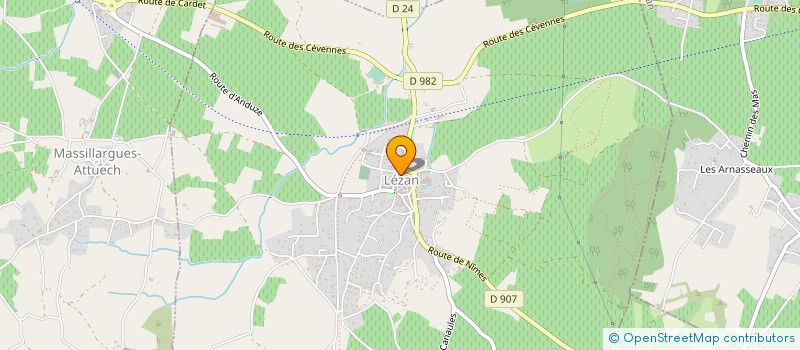 localisation de l'entreprise SCI DU 16 RUE DROITE  LEZAN