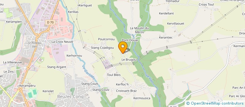 localisation de l'entreprise SCI DU 16 RUE DUMONT D URVILLE  CONCARNEAU