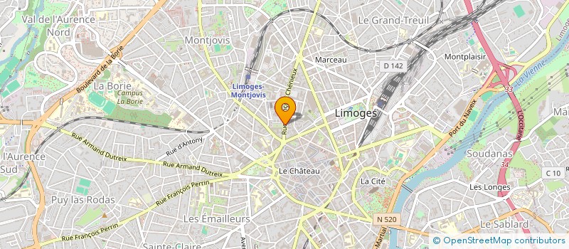 localisation de l'entreprise SCI DU 16 RUE FRANCOIS CHENIEUX à LIMOGES