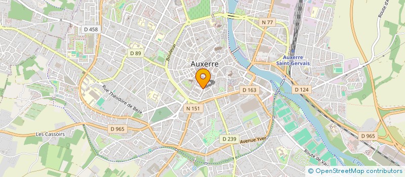 localisation de l'entreprise SCI DU 16 RUE MARCELIN BERTHELOT à AUXERRE