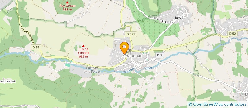 localisation de l'entreprise SCI DU 16 RUE THIMONNIER  CHANONAT