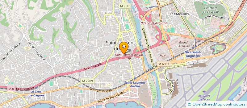 localisation de l'entreprise SCI DU 16 TROYES à SAINT-LAURENT-DU-VAR