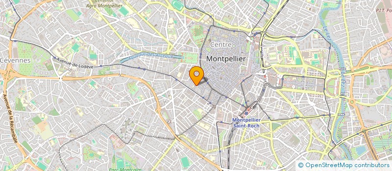 localisation de l'entreprise SCI DU 1600 RUE DE LAS DE SORBES à MONTPELLIER
