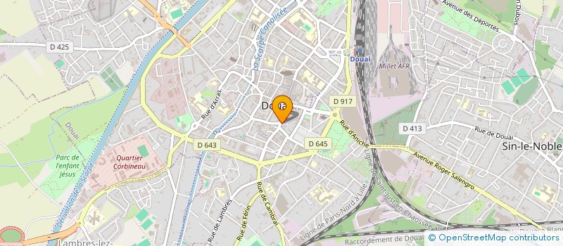 localisation de l'entreprise SCI DU 161 DE LA RUE DE PARIS à DOUAI