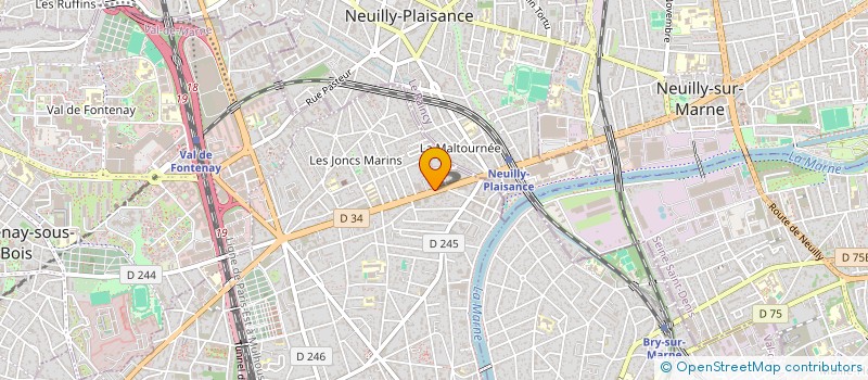 localisation de l'entreprise SCI DU 163 BD ALSACE LORRAINE  LE PERREUX-SUR-MARNE