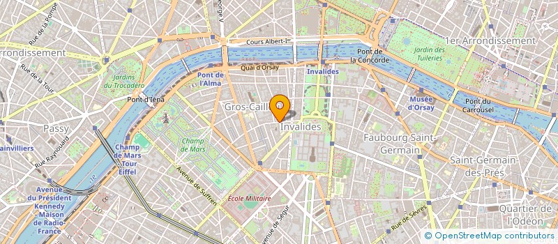 localisation de l'entreprise SCI DU 168 RUE DE GRENELLE  PARIS