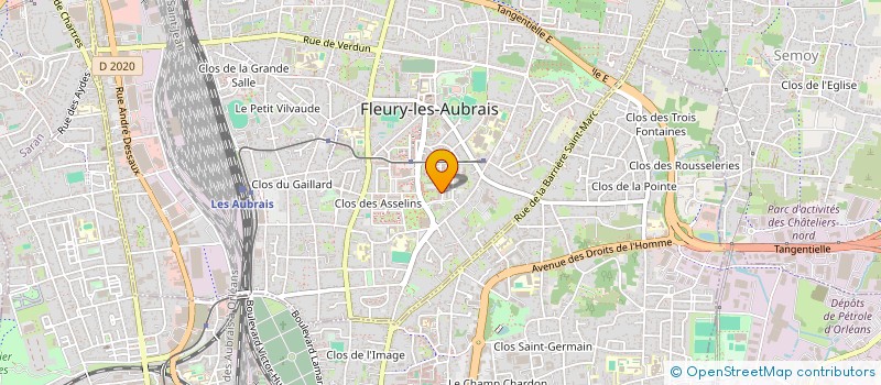 localisation de l'entreprise SCI DU 169 AV JEAN JAURES N III à FLEURY-LES-AUBRAIS