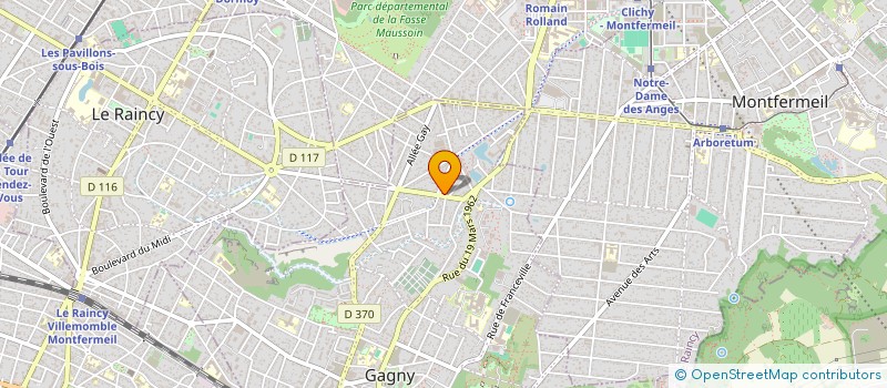 localisation de l'entreprise SCI DU 17 ALL DE LA DHUYS à GAGNY