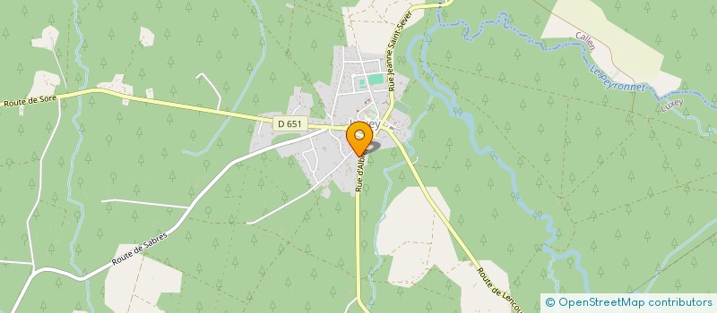 localisation de l'entreprise SCI DU 17 AOUT 1781  LUXEY