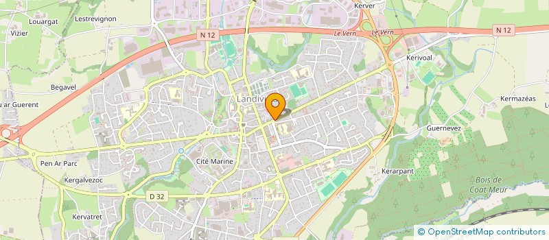 localisation de l'entreprise SCI DU 17 AV FOCH  LANDIVISIAU