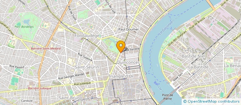 localisation de l'entreprise SCI DU 17 BD DES NYMPHES  BORDEAUX