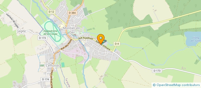 localisation de l'entreprise SCI DU 17 BIS AVENUE D'ALSACE à LA PORTE DU DER