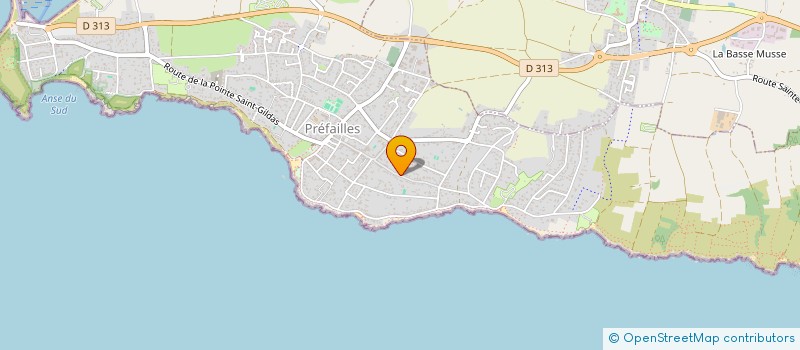 localisation de l'entreprise SCI DU 17 BIS RUE DES MURES  PREFAILLES