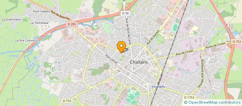 localisation de l'entreprise SCI DU 17 BOULEVARD GEORGES CLEMENCEAU à CHALLANS