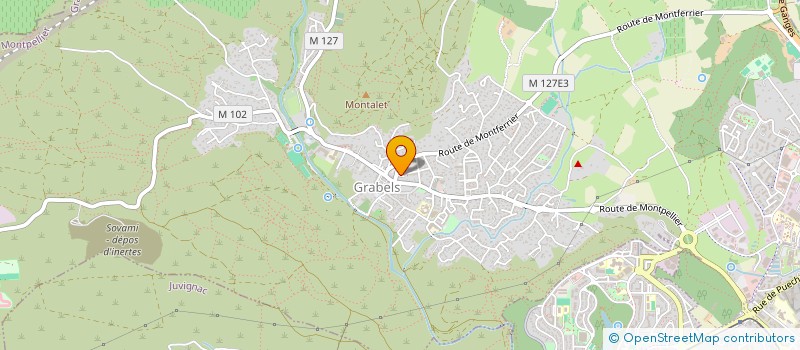 localisation de l'entreprise SCI DU 17 NOVEMBRE  GRABELS