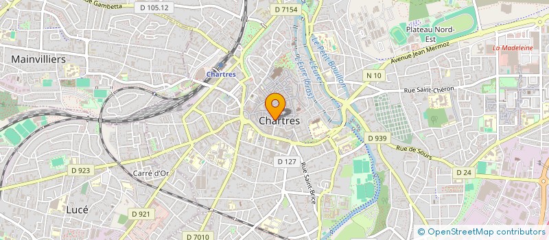 localisation de l'entreprise SCI DU 17 PLACE DES HALLES  CHARTRES