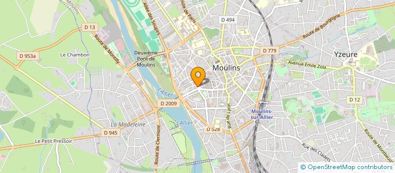 localisation de l'entreprise SCI DU 17 PLACE GARIBALDI à MOULINS