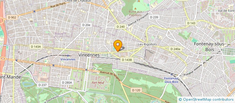 localisation de l'entreprise SCI DU 17 ROUTE DE FAUCH A ALBI à VINCENNES