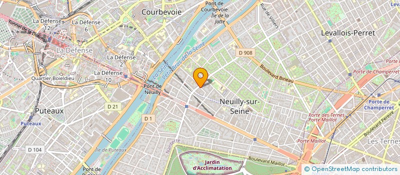 localisation de l'entreprise SCI DU 17 RUE CHARTRAN à NEUILLY-SUR-SEINE