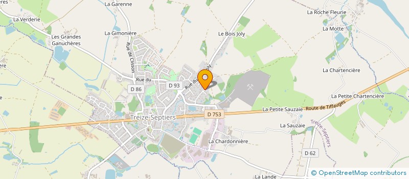 localisation de l'entreprise SCI DU 17 RUE CLEMENCEAU à TREIZE-SEPTIERS