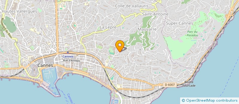 localisation de l'entreprise SCI DU 17 RUE DE BLORY à CANNES