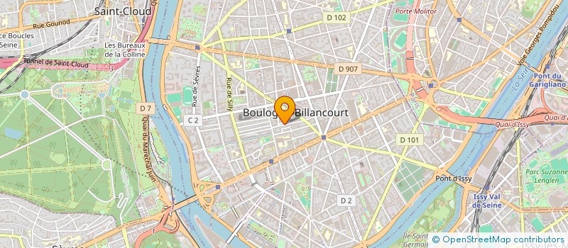 localisation de l'entreprise SCI DU 17 RUE DE LA PYRAMIDE à BOULOGNE-BILLANCOURT