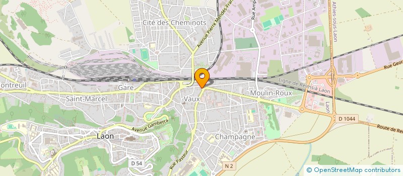 localisation de l'entreprise SCI DU 17 RUE DU BOURG à LAON