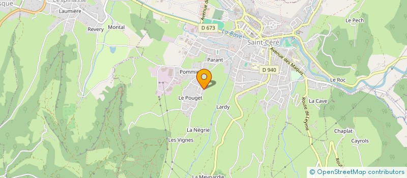 localisation de l'entreprise SCI DU 17 RUE DU CHATEAU  SAINT-CERE