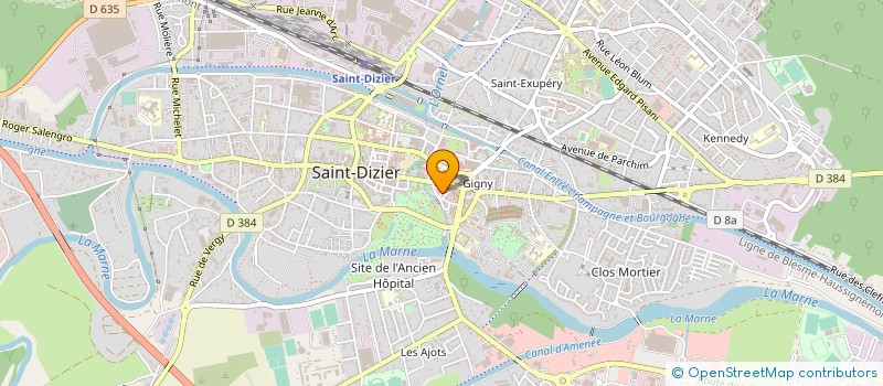 localisation de l'entreprise SCI DU 17 RUE GRIGNON à SAINT-DIZIER
