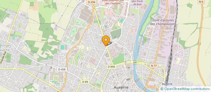 localisation de l'entreprise SCI DU 17 RUE JEAN MERMOZ à AUXERRE